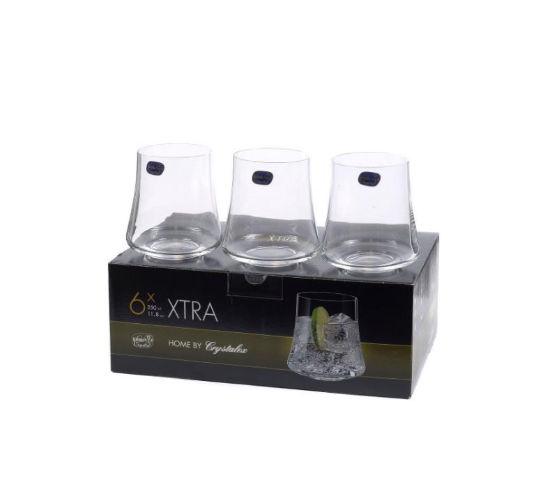 Bohemia Xtra Crystal 6lı Kısa Meşrubat Su Bardağı 350 cc