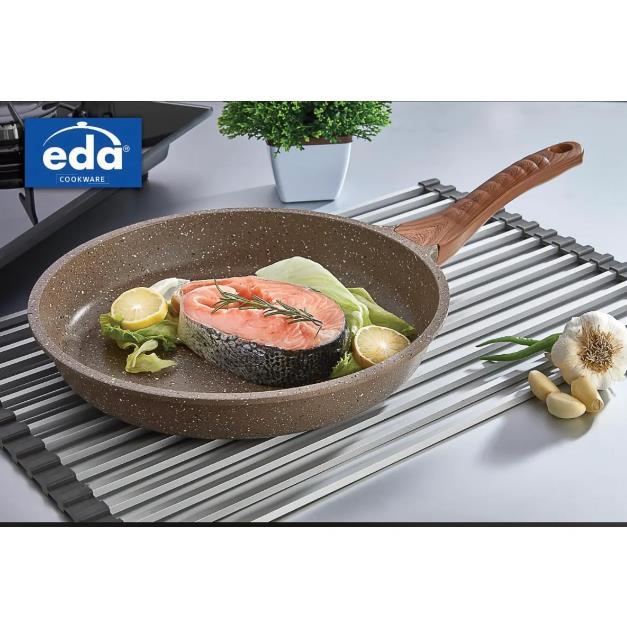 Eda ZK-206 Focus Döküm Granit 28 cm Tava Kahverengi