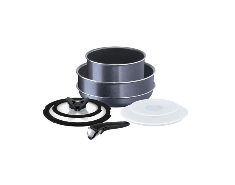 Tefal Titanium Ingenio Elegance Orta Set Tencere Seti Siyah