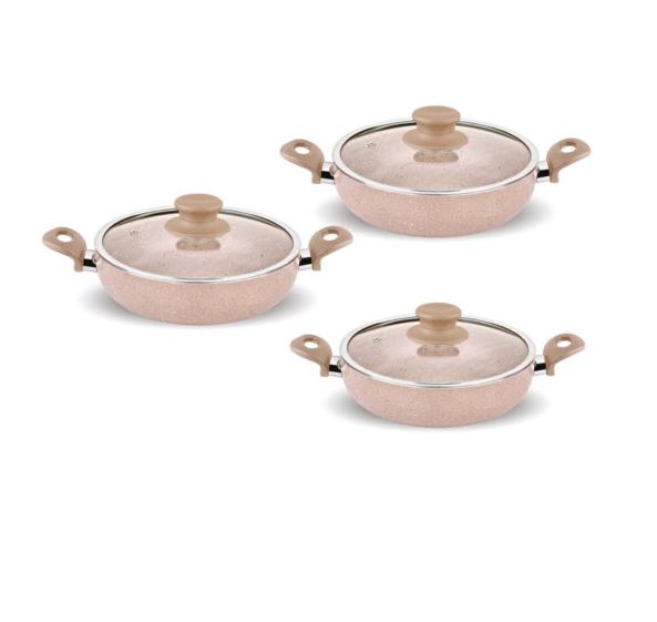 FMS G5001 6 Parça Granit Omlet Set Kahverengi 