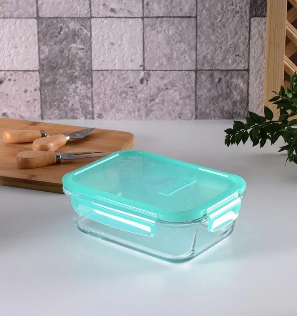 Paşabahçe 530186 Lockie Cam Saklama Kabı Yeşil 1030 cc