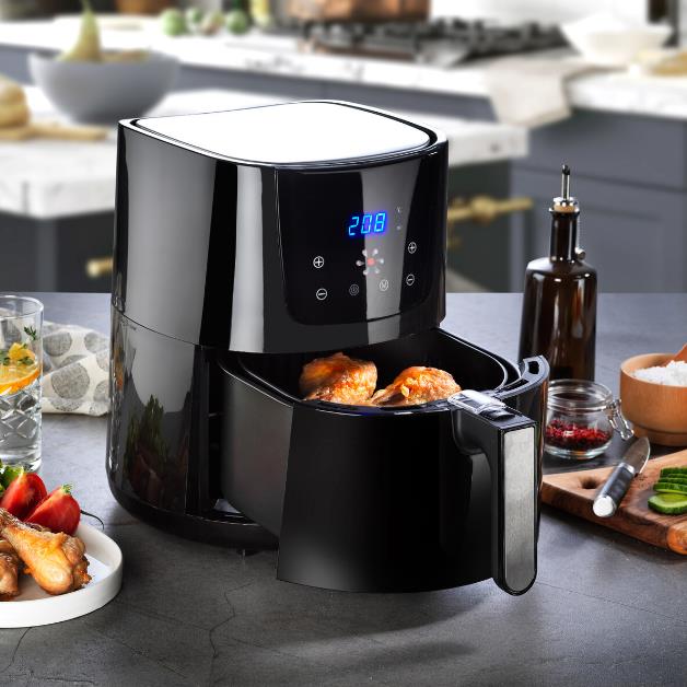 Schafer Dijital Airfryer Sıcak Hava Fritözü Siyah