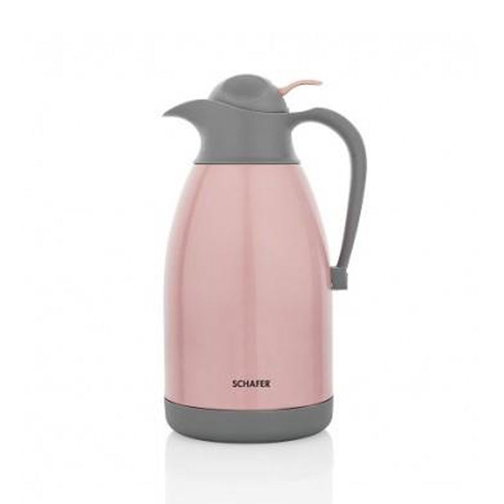 Schafer Kitchen House 2 Litre Çift Katlı Çelik Termos-Pembe