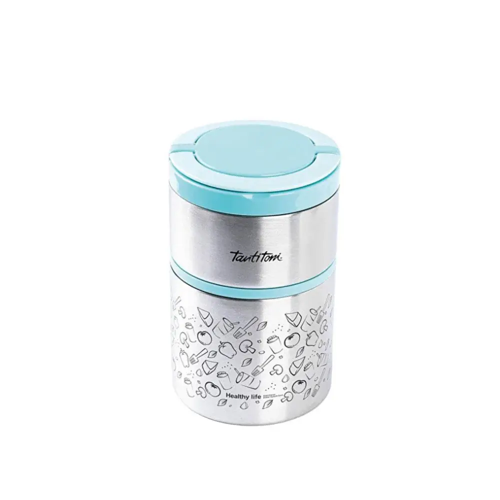 Tantitoni Mavi 2 Katlı Yemek Termosu 930 ml